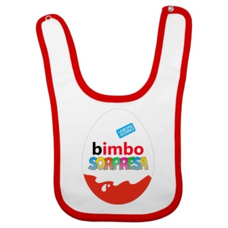 Bavaglino neonato bimbo sorpresa Pasqua