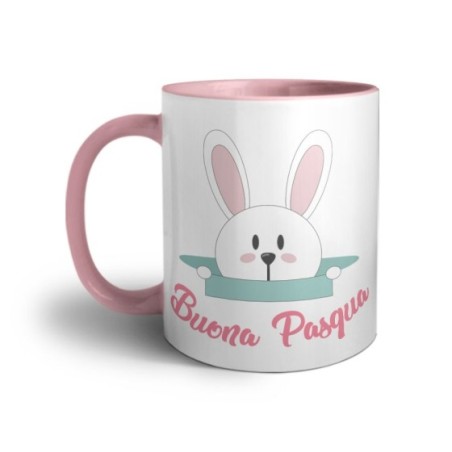 Tazza coniglietto che esce dalla buca buona pasqua Pasqua