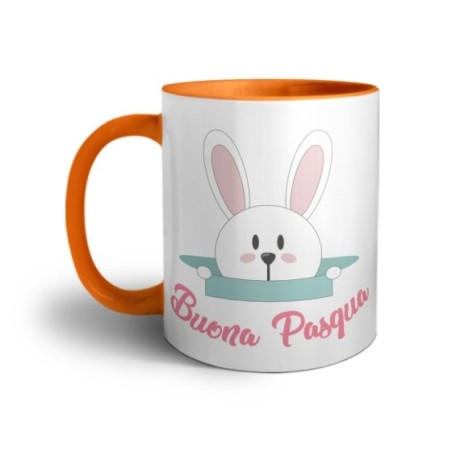 Tazza coniglietto che esce dalla buca buona pasqua Pasqua