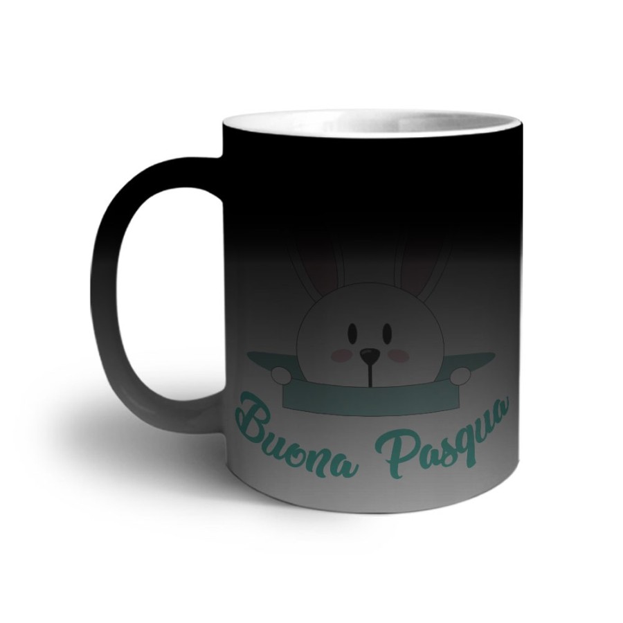 Tazza coniglietto che esce dalla buca buona pasqua Pasqua
