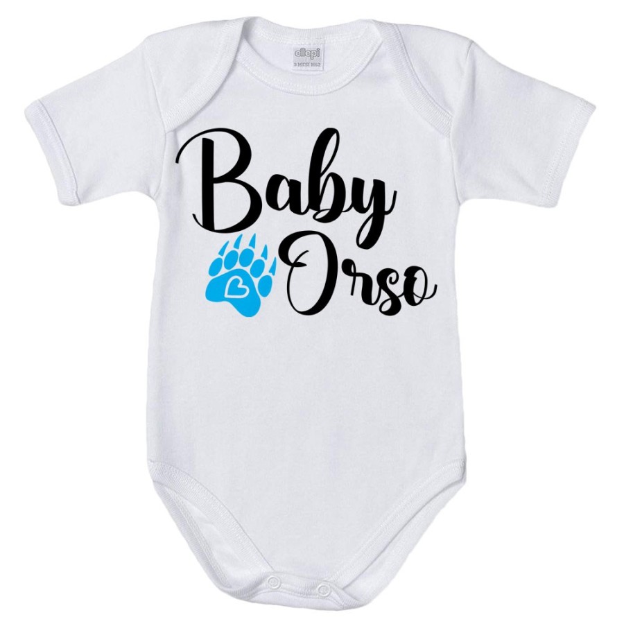 Body neonato baby orso baby orsa con impronta Per la famiglia
