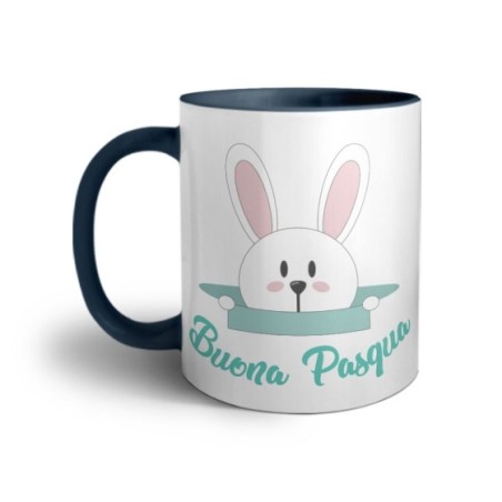 Tazza coniglietto che esce dalla buca buona pasqua Pasqua