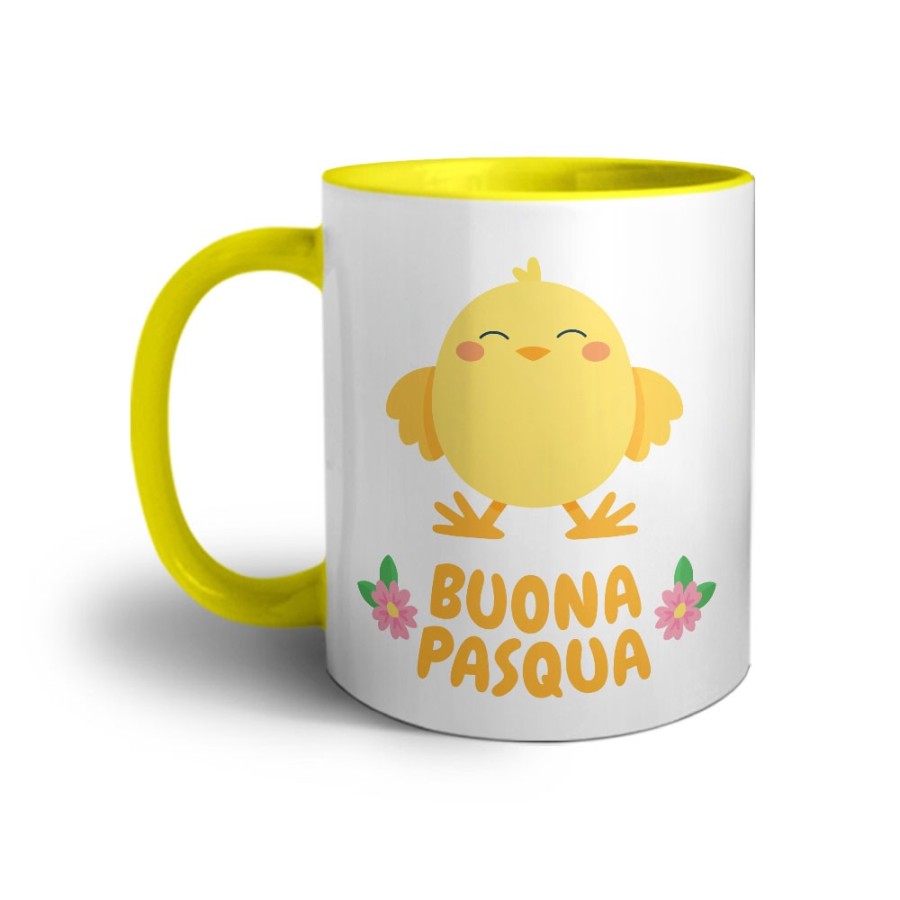 Tazza personalizzabile con nome buona pasqua dal pulcino Pasqua