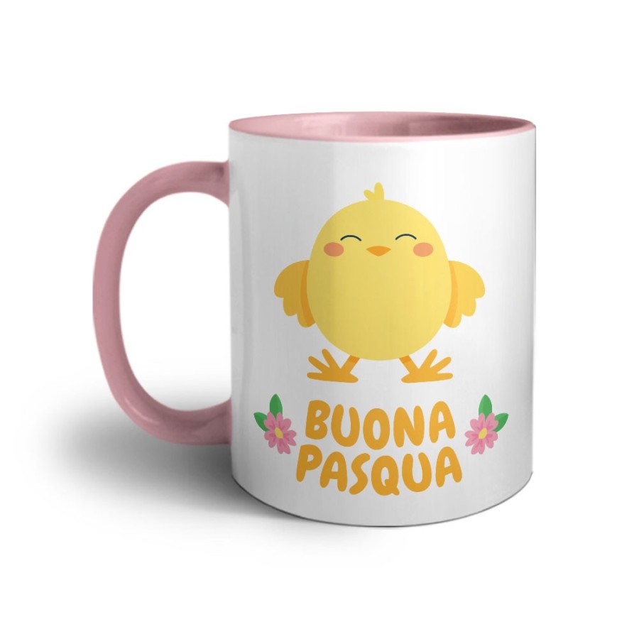Tazza personalizzabile con nome buona pasqua dal pulcino Pasqua