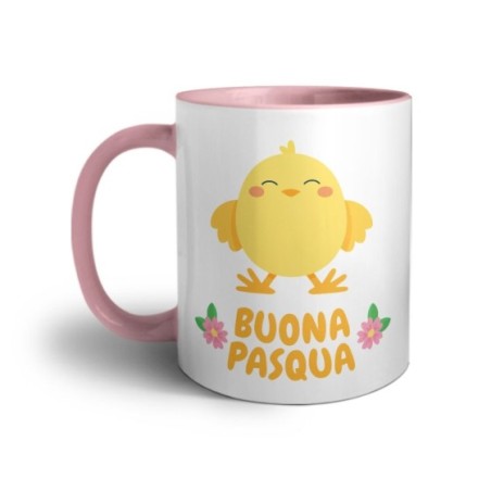 Tazza personalizzabile con nome buona pasqua dal pulcino Pasqua