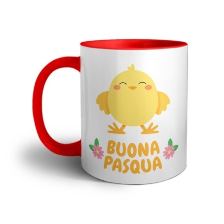Tazza personalizzabile con nome buona pasqua dal pulcino Pasqua