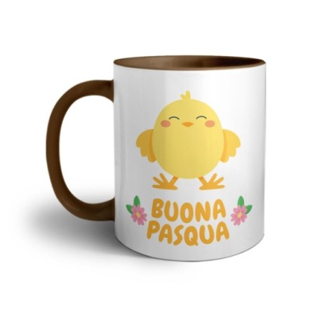 Tazza personalizzabile con nome buona pasqua dal pulcino Pasqua