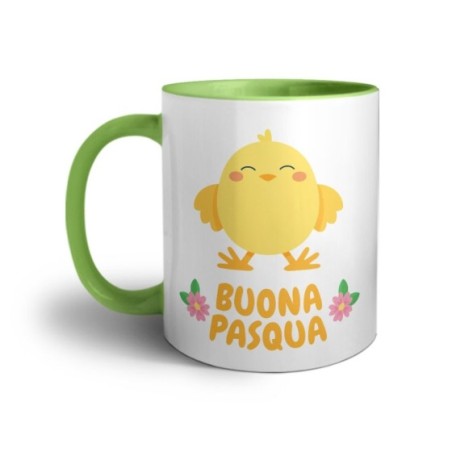 Tazza personalizzabile con nome buona pasqua dal pulcino Pasqua