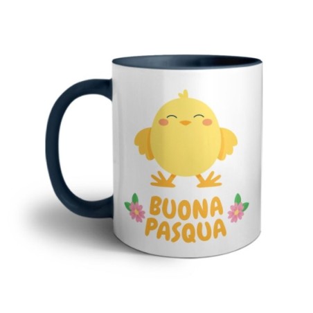 Tazza personalizzabile con nome buona pasqua dal pulcino Pasqua