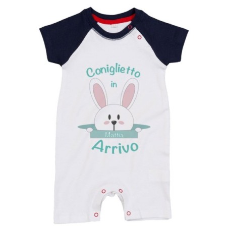 Pagliaccetto neonato personalizzabile con nome...