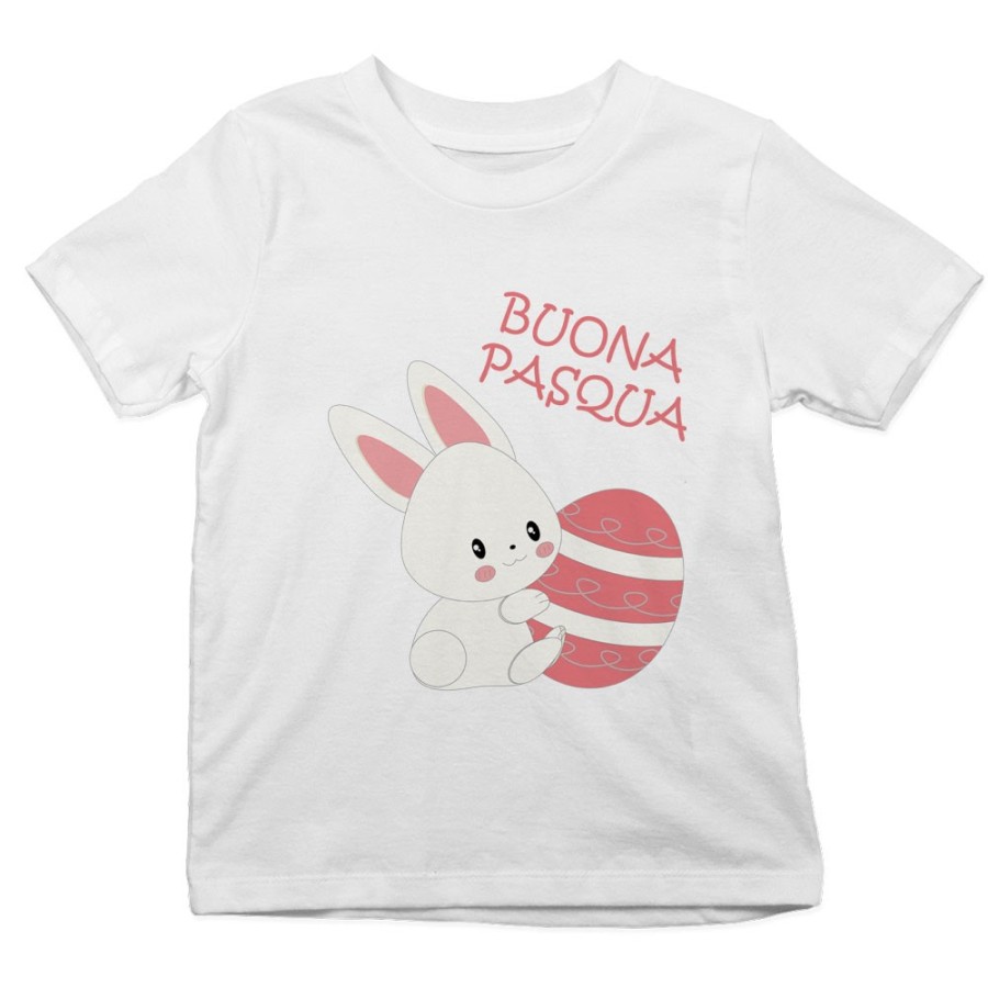 T-shirt bambino buona pasqua coniglietto carino Pasqua