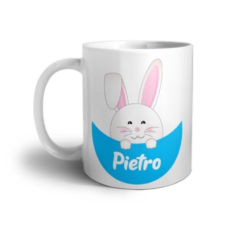 Tazza personalizzata con nome congilietto che esce dalla...