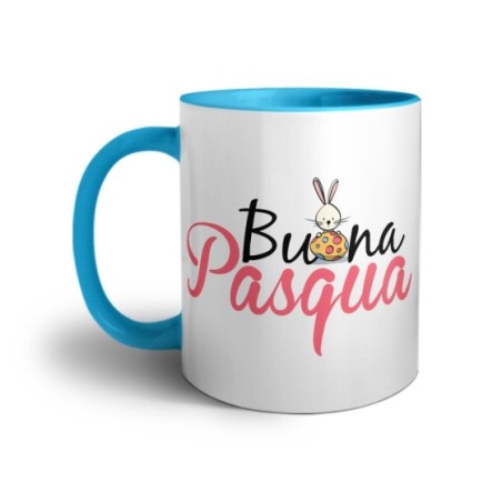 Tazza buona pasqua con coniglietto e ovetto Pasqua