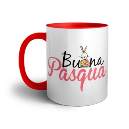 Tazza buona pasqua con coniglietto e ovetto Pasqua