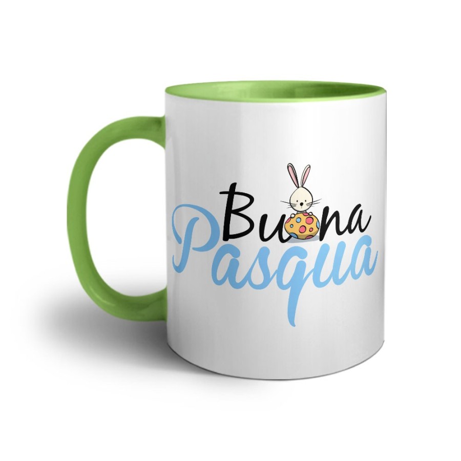 Tazza buona pasqua con coniglietto e ovetto Pasqua