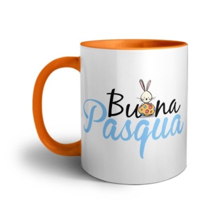 Tazza buona pasqua con coniglietto e ovetto Pasqua
