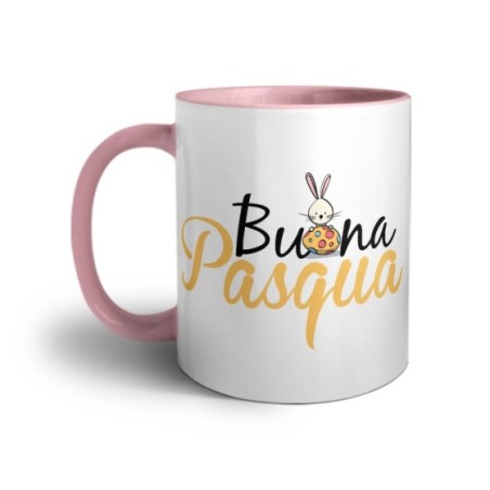 Tazza buona pasqua con coniglietto e ovetto Pasqua