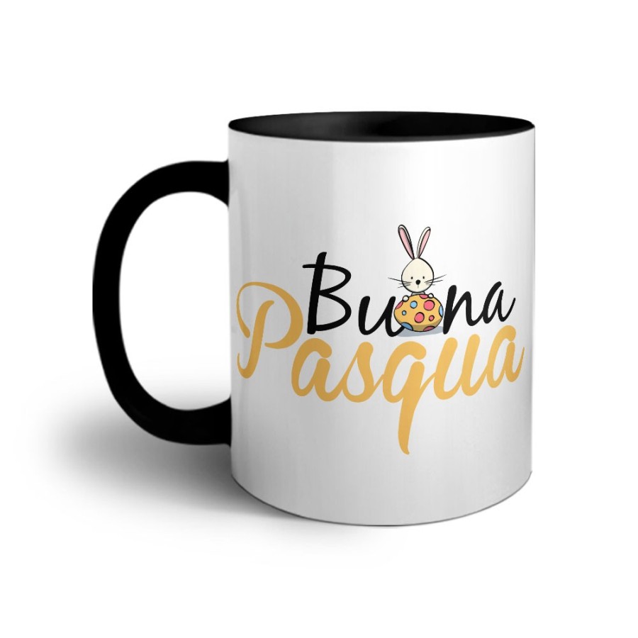 Tazza buona pasqua con coniglietto e ovetto Pasqua
