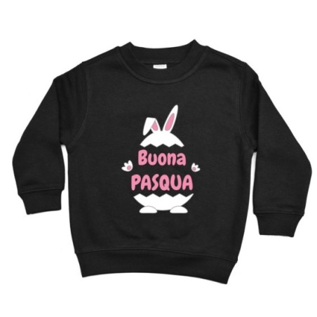 Felpa bambino personalizzabile con nome buona pasqua...