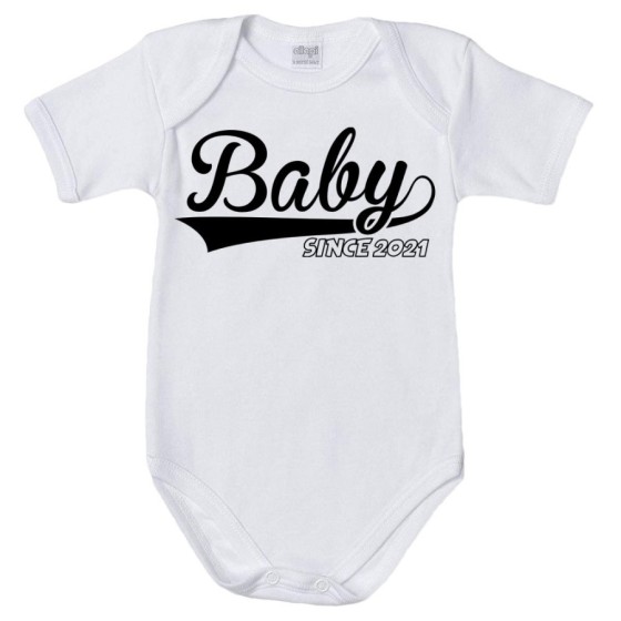 Body neonato personalizzato con anno baby since Per la famiglia
