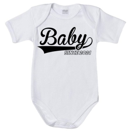 Body neonato personalizzato con anno baby since