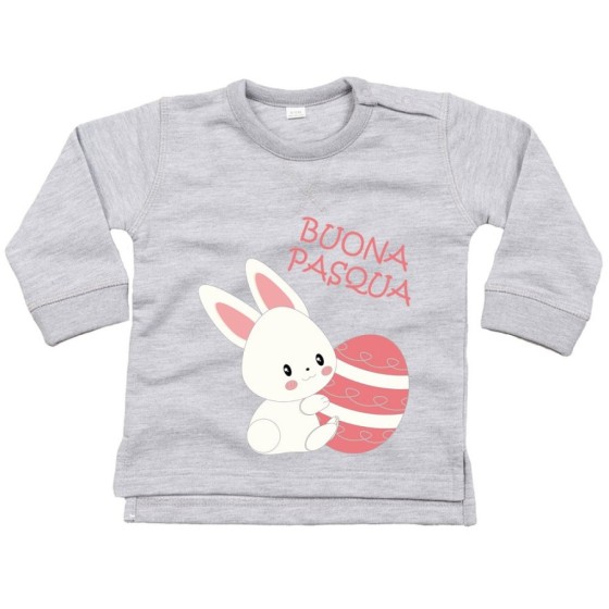 Felpa neonato buona pasqua coniglietto carino Pasqua