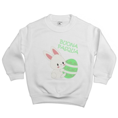 Felpa bambino buona pasqua coniglietto carino