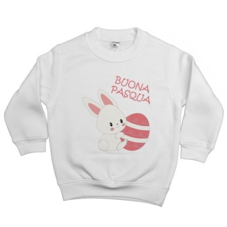 Felpa bambino buona pasqua coniglietto carino Pasqua