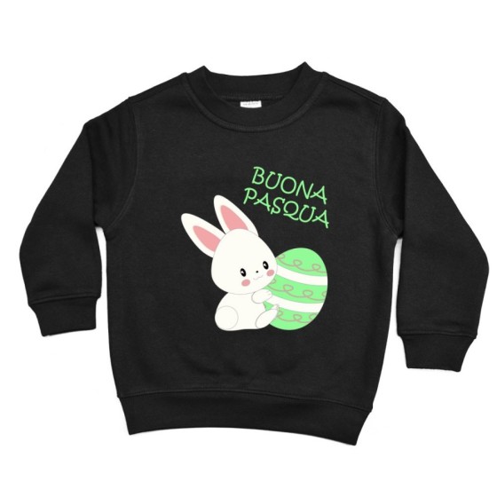 Felpa bambino buona pasqua coniglietto carino Pasqua 2