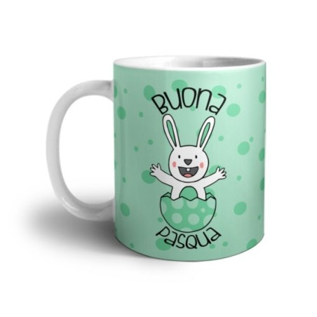 Tazza personalizzabile con nome prima pasqua coniglietto...
