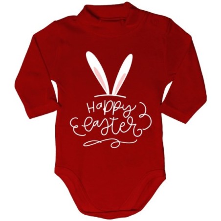 Body lupetto neonato happy easter orecchie di coniglio Pasqua