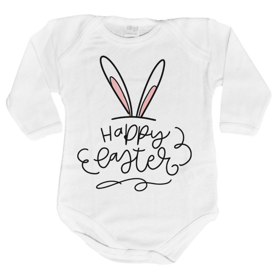 Body neonato happy easter orecchie di coniglio Pasqua