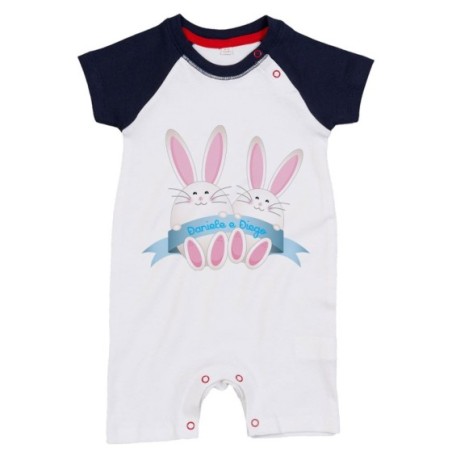 Pagliaccetto neonato personalizzabile con nomi...
