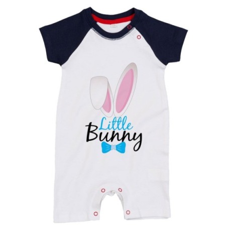 Pagliaccetto neonato personalizzabile little bunny Pasqua