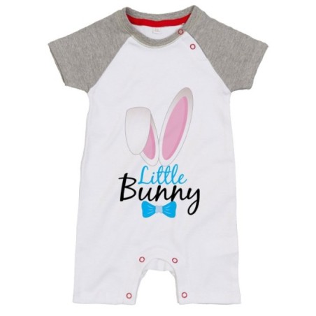 Pagliaccetto neonato personalizzabile little bunny Pasqua