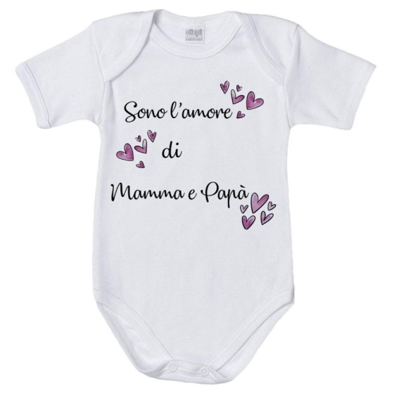 Body neonata sono l'amore di mamma e papà Per la famiglia