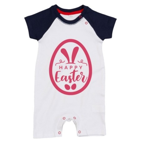 Pagliaccetto neonato happy easter Pasqua
