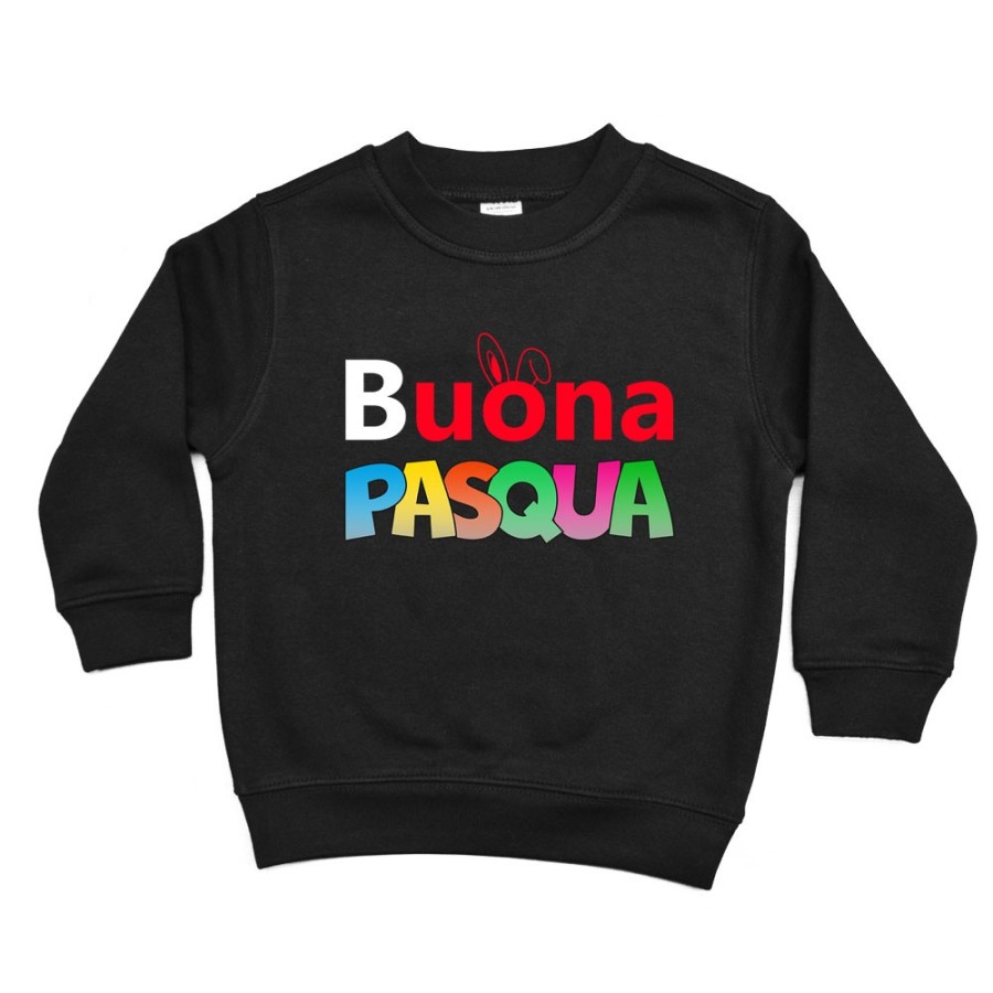 Felpa bambino buona pasqua colorata Pasqua