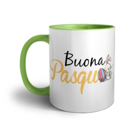 Tazza buona pasqua coniglietto seduto Pasqua