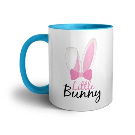 Tazza personalizzabile con nome little bunny Pasqua