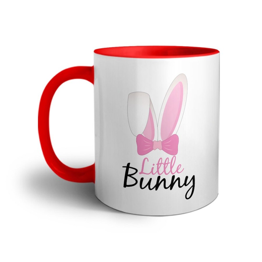 Tazza personalizzabile con nome little bunny Pasqua