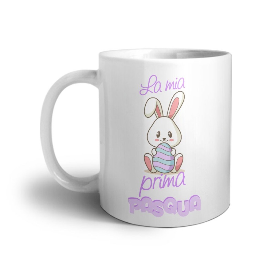Tazza personalizzabile con nome buona pasqua coniglietto tenero Pasqua