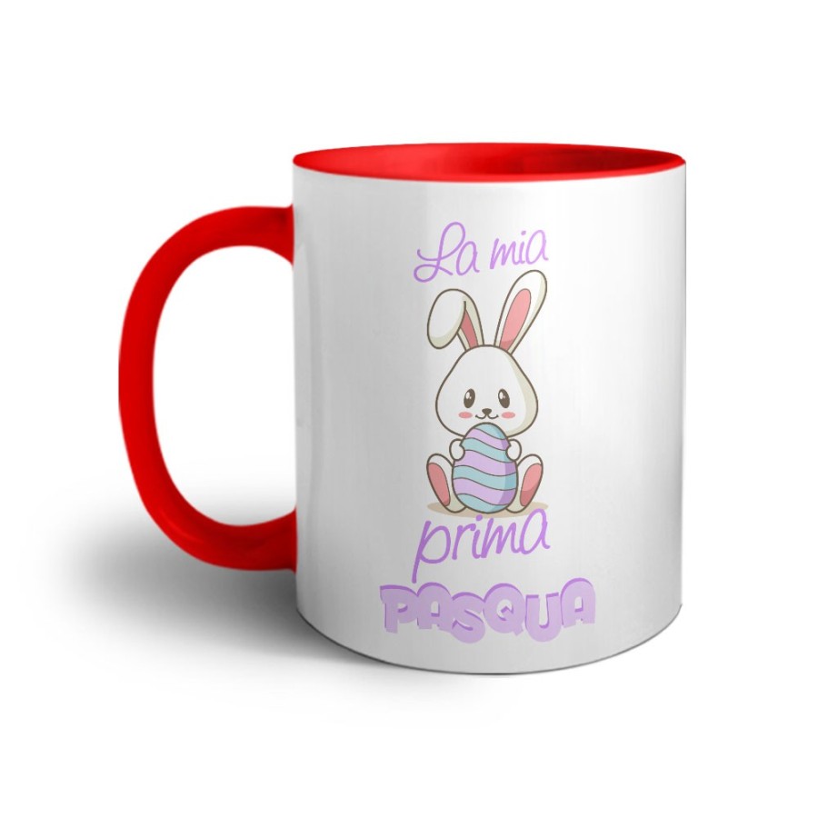 Tazza personalizzabile con nome buona pasqua coniglietto tenero Pasqua