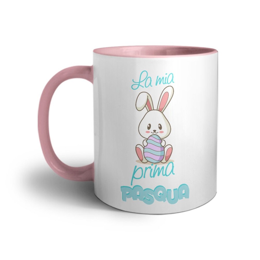 Tazza personalizzabile con nome buona pasqua coniglietto tenero Pasqua