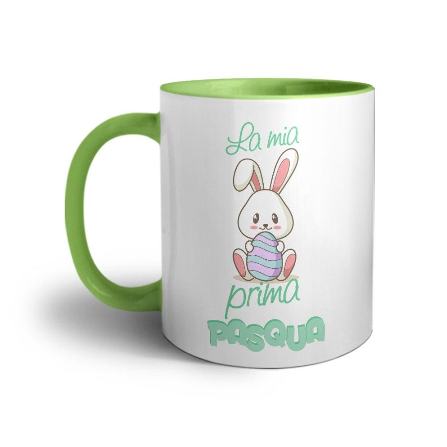 Tazza personalizzabile con nome buona pasqua coniglietto tenero Pasqua
