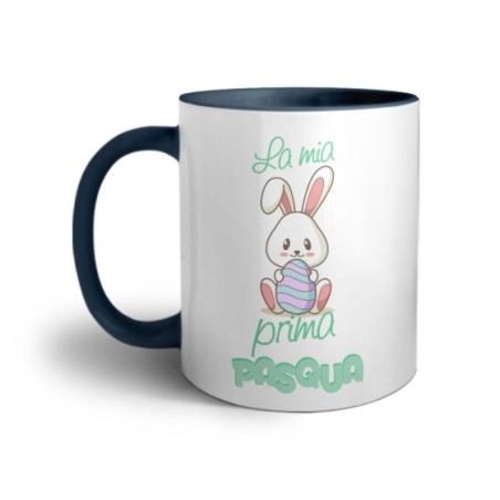 Tazza personalizzabile con nome buona pasqua coniglietto tenero Pasqua