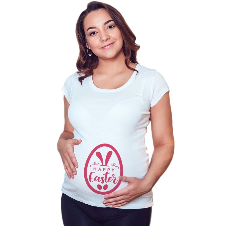 Maglia premaman happy easter Pasqua