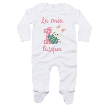 Tutina neonato personalizzabile con nome prima pasqua con...
