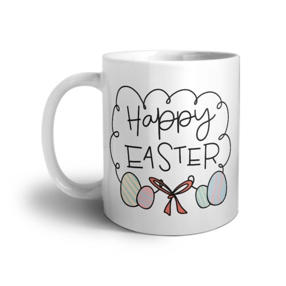 Tazza happy easter con uova Pasqua