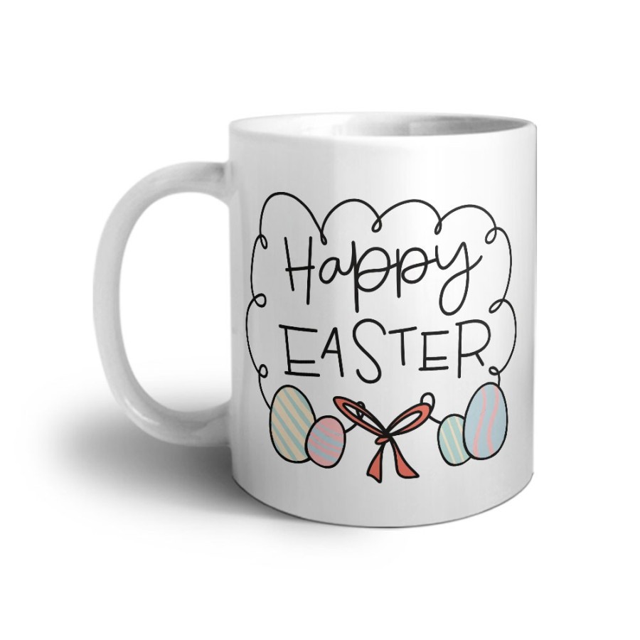 Tazza happy easter con uova Pasqua